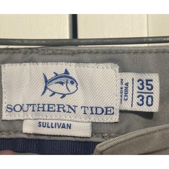 Southern Tide Lot Of 4 Pants Men's 35x30 Khaki /gray Pants Casual Performance - Picture 13 of 14